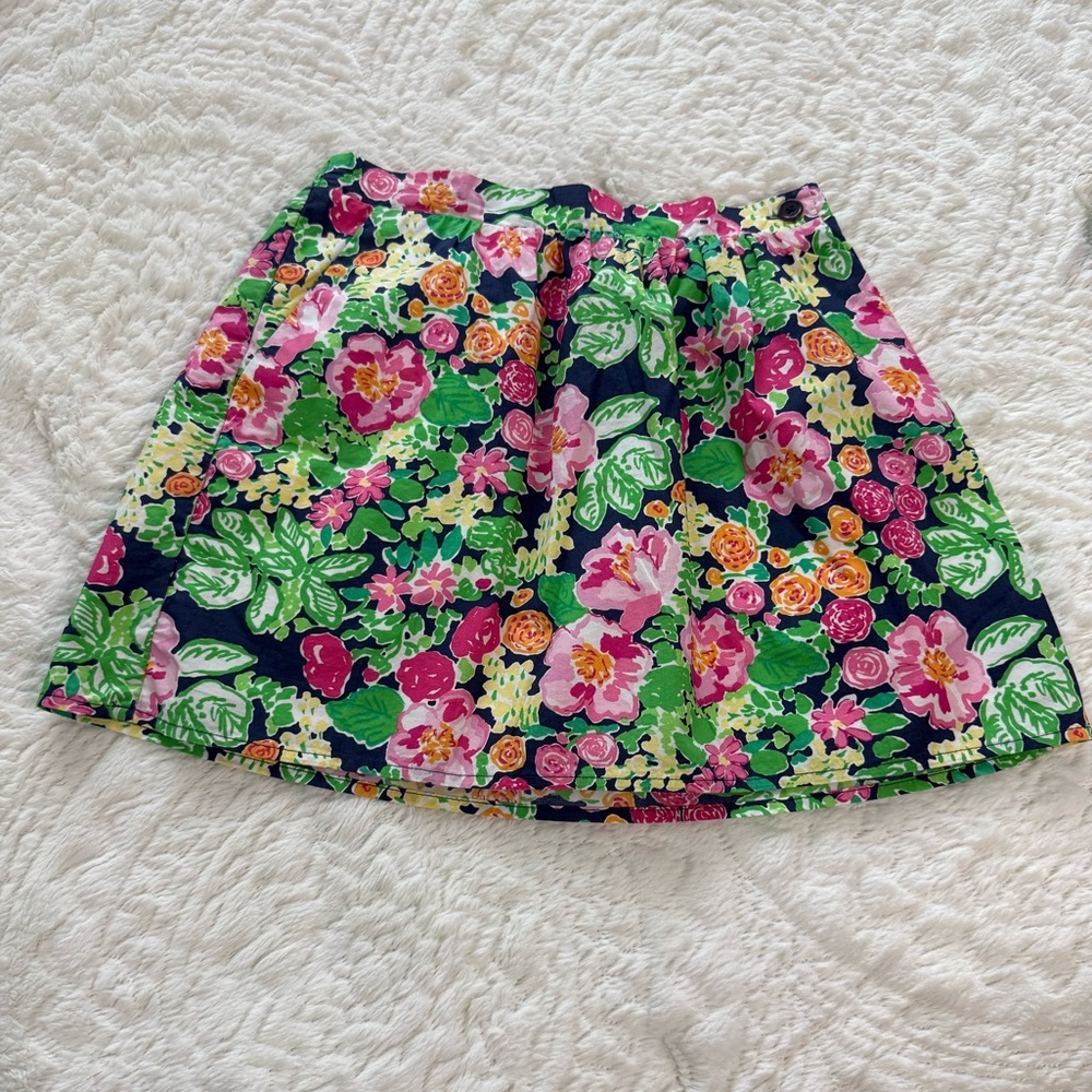Lilly Pulitzer Floral Skirt Size XS
